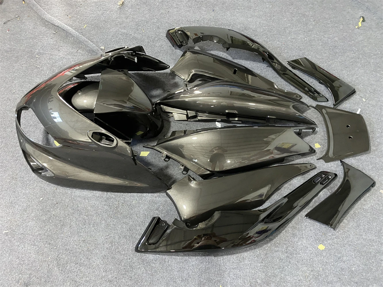 Injection Mold New ABS Fairings Kit Fit for YAMAHA Tmax 500 2001 2002 2003 2004 2005 2006 2007 Bodywork Set Black Gray