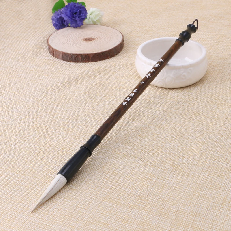 1PC Chinese Brushes Pen Wolf Sheep Hair Writing Brush Wooden Handle