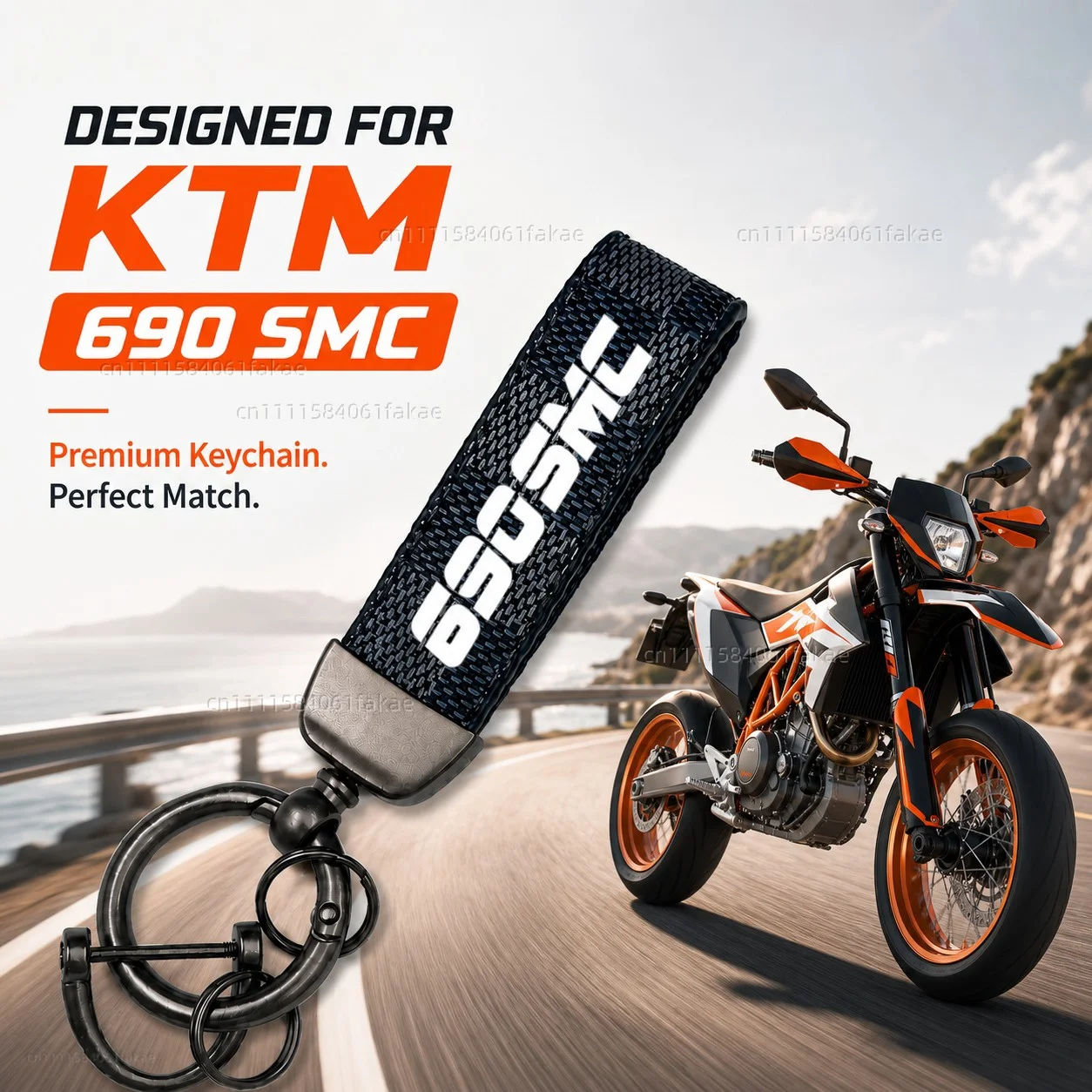 For KTM 690 SMC R 690 ENDURO R 2019-2026 Motorcycle Keychain Custom Logo Gift for Rider Men Women