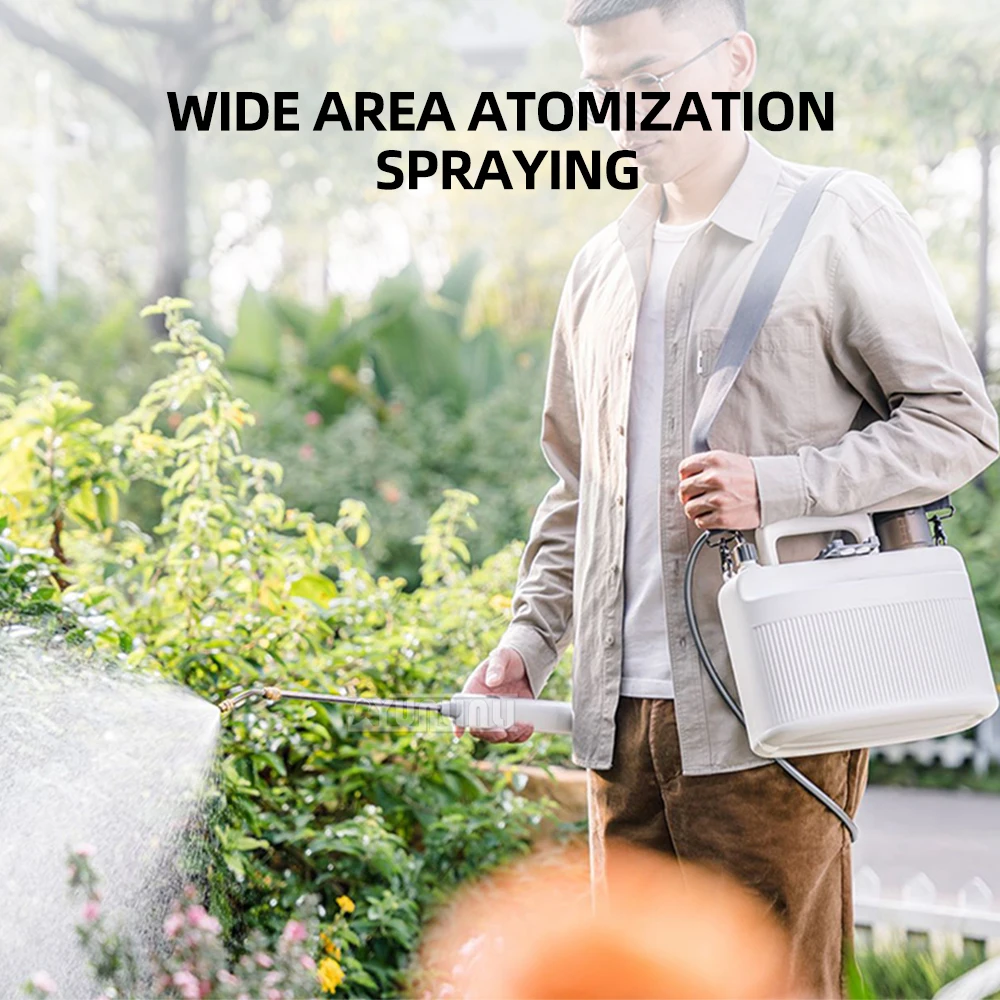 庭の噴霧器花電気シャワーヘッド散水ケトル水スプレーマキナ A 蒸気デ リンピエサ