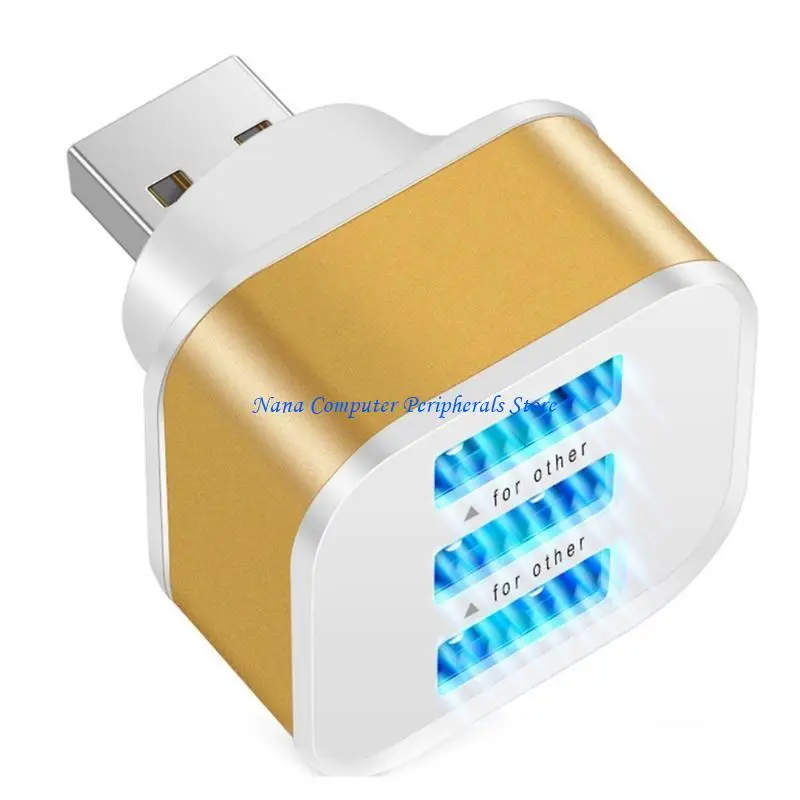 F68C USB2.0 Hub Dock 3-портовый USB Splitter USB 2.0 3-портовая общепринята