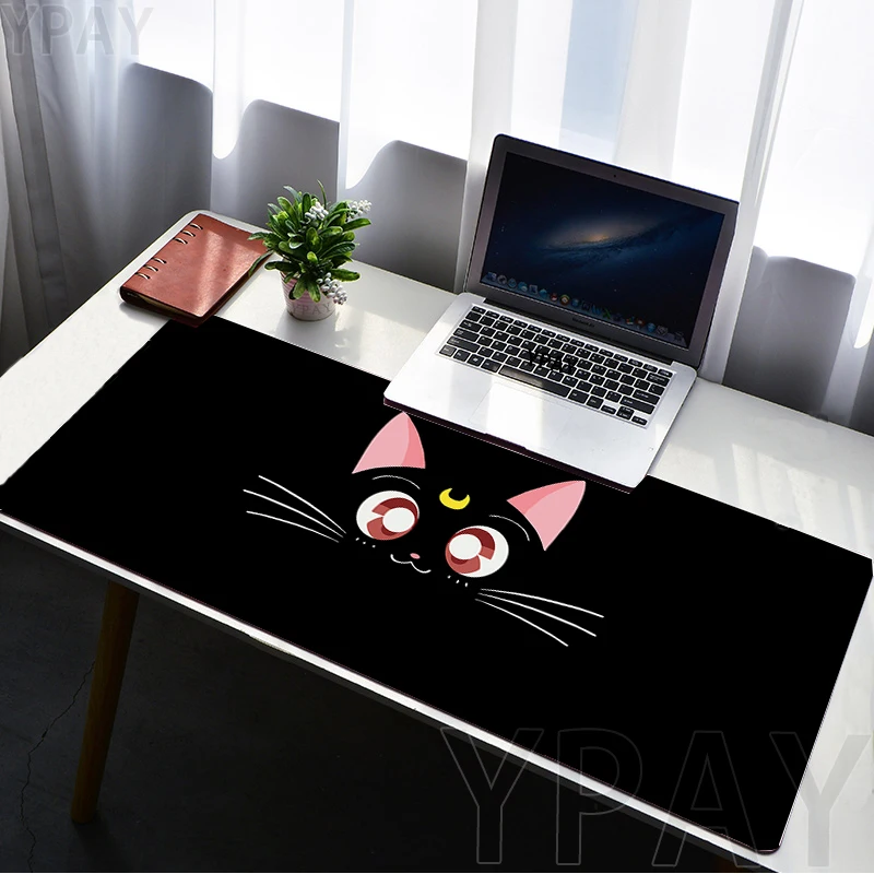 لطيف القط مسند الماوس طاولة مكتبية الحصير الكمبيوتر ماوس شركة كبيرة وسادة للمكتب 100x55 سنتيمتر ألعاب كبيرة ماوس الفأر حصيرة XXXL