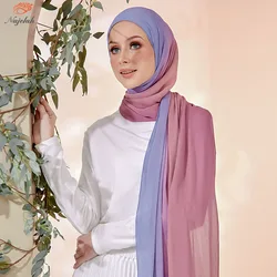 Muslim Chiffon Luxury Hijab Abaya Hijabs For Woman Jersey Abayas Scarf Islamic Dress Women Turbans Head Wrap Instant Long Turban