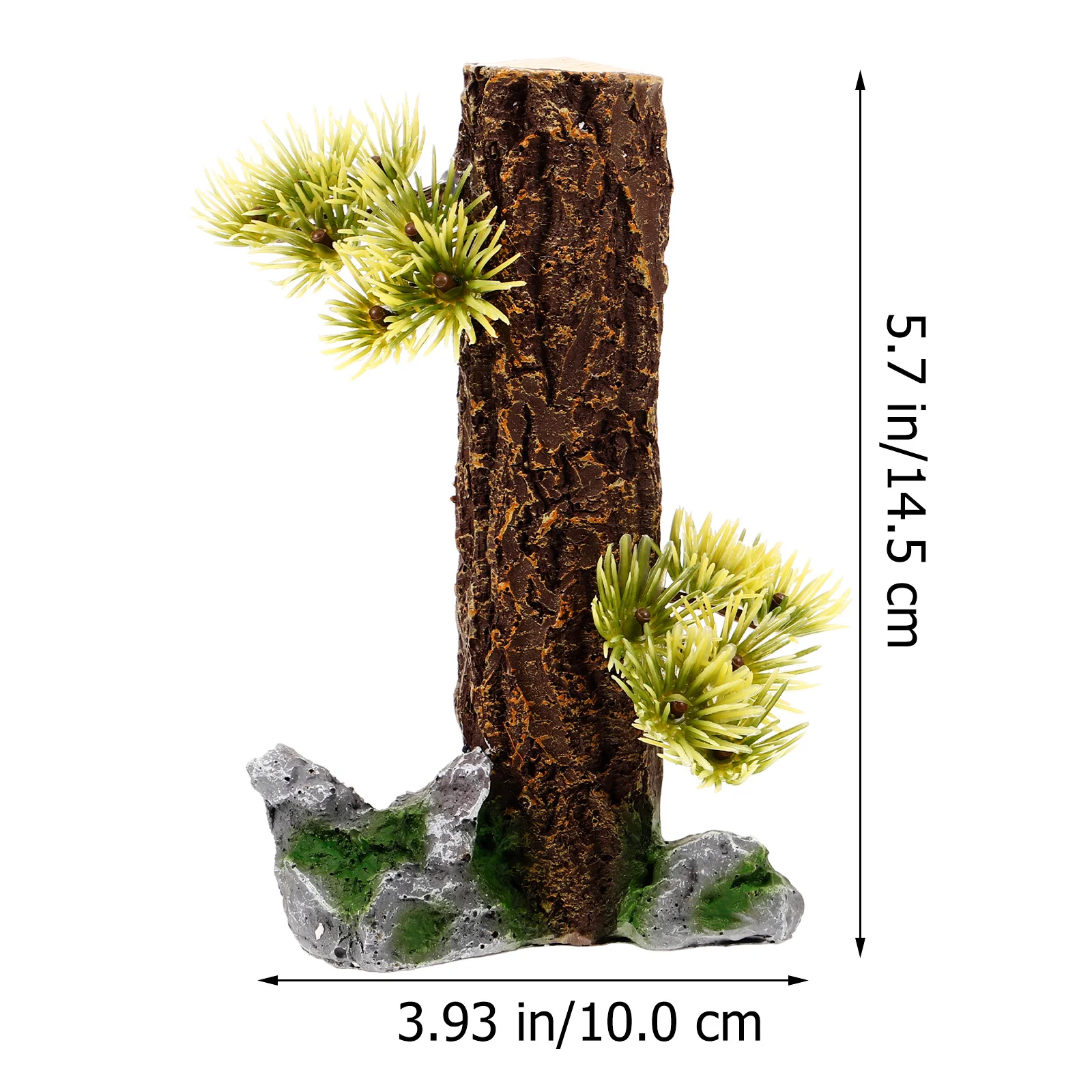 

Aquarium Stump Resin Creative Decorative Tree Trunk Fish Tank Lifelike Landscape Artificial Tree Underwater Decor