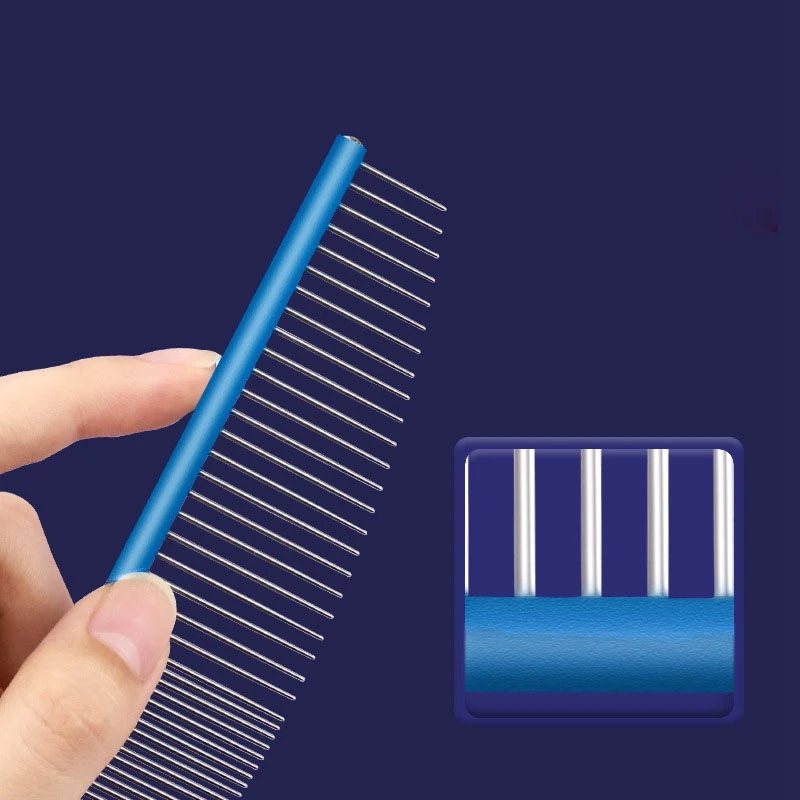 16/19cm Pet Cat Grooming Single Comb Stylist Color Aviation Aluminum Ultra-light High-end Dog Comb Professional Massage Comb