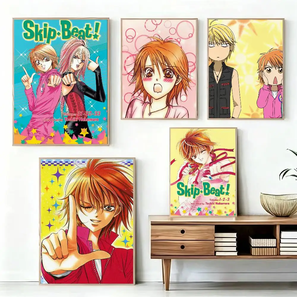 Anime S-Skip Beat Poster Waterproof Wall Art Sticker For Bar Living Room Vintage Decor High Quality Print Gift