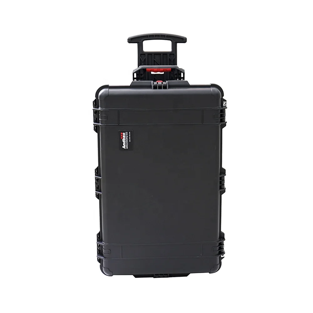 Popular Design  Hard PP Plastic Trolley Flight Case IP67 Waterproof IK10 Shockproof Dj Stage Props with Wheels Customized Foam
