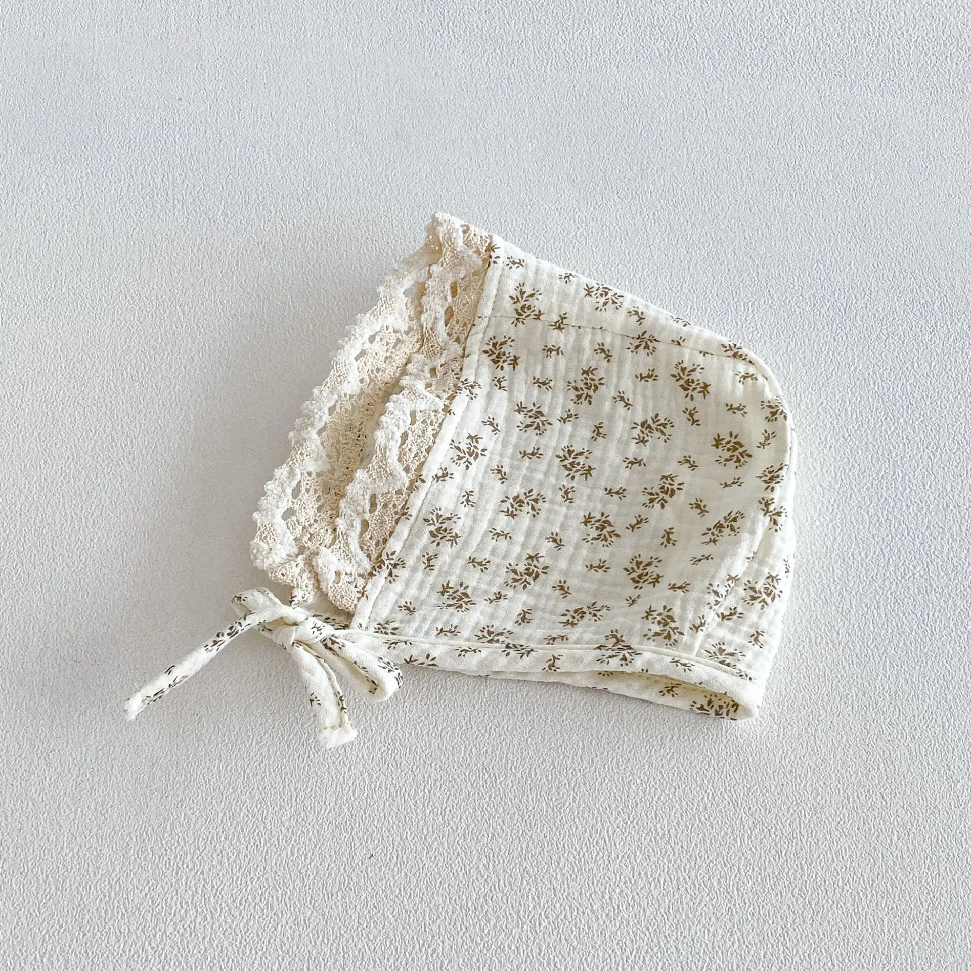 3-24M Sommer-Babybody im pastoralen Stil mit floraler Spitze und Peter-Pan-Kragen für Kleinkinder, Mädchen, weiche Baumwollkleidung – Detail 11