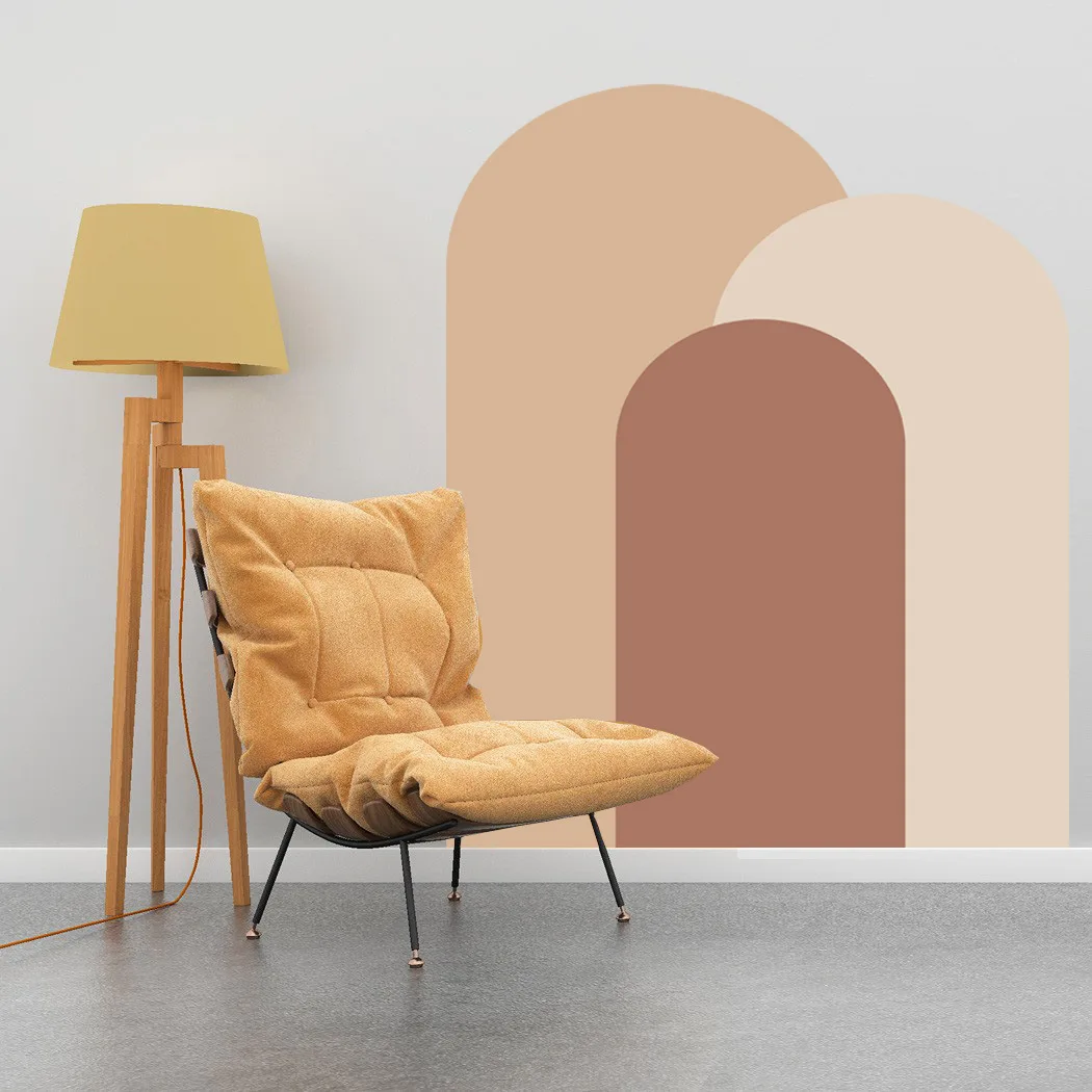 Bohemian Arch Wall Stickers Living Room Sofa Bedhead Background Decoration Self Adhesive Boho Arch Geometric Stickers Wallpaper