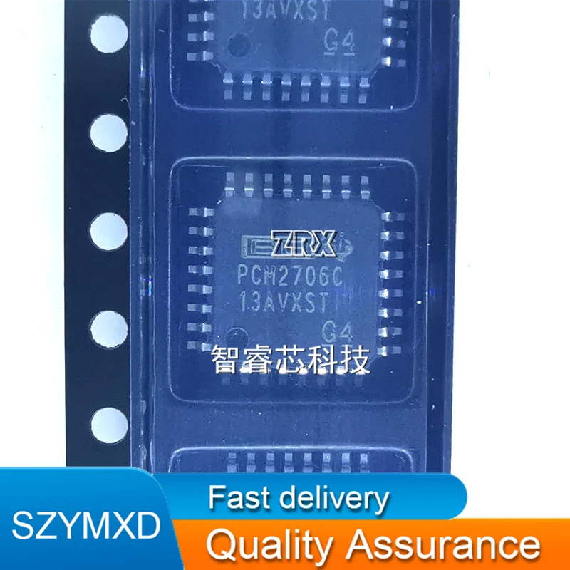 2Pcs/Lot New Original PCM2706 PCM2706PJTR PCM2706CPJT PCM2706C QFP32 In Stock