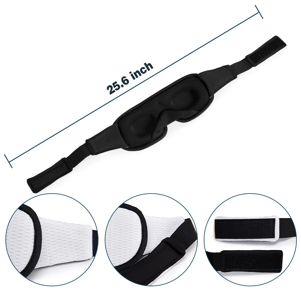 3D Sleeping Eye Mask Block Out Light Soft Padded Travel Shade Cover Rest Relax Sleeping Blindfold Eye Cover Sleep Mask Eyepatch