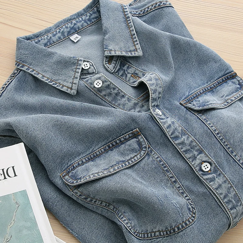 Super Soft, Lightweight, And Drapes Great!  Denim Shirt Loose Fit For Women