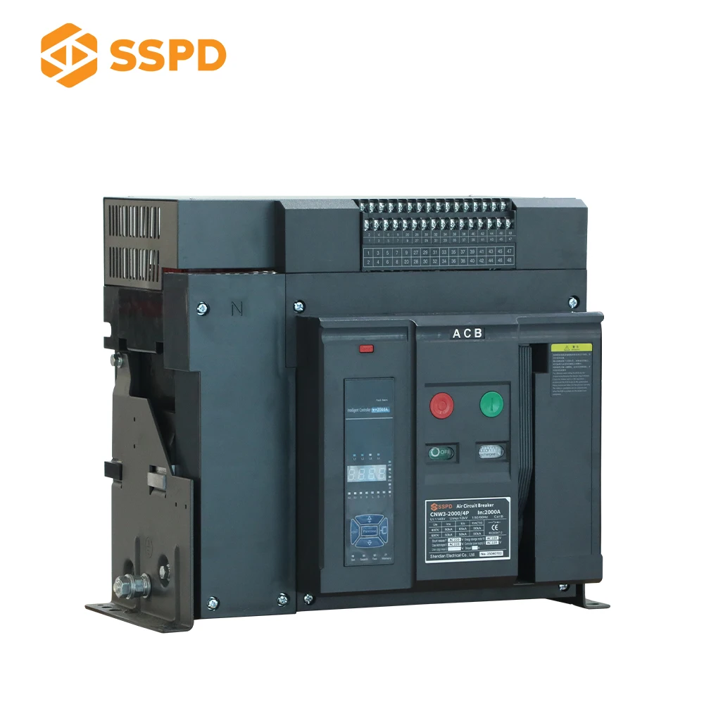General Electric NW3 Series 4P 2000A Intelligent ACB Fixed-Type Universal Air Circuit Breaker 690V/800V 55kA