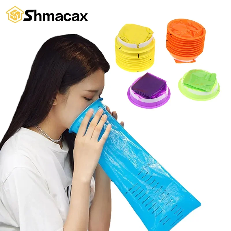 1/5/10 قطعة 1000 مللي حقيبة بلاستيكية نظيفة صديقة للبيئة المتاح السفر سيارة طائرة دوار الحركة الغثيان القيء تنظيف حقيبة #1