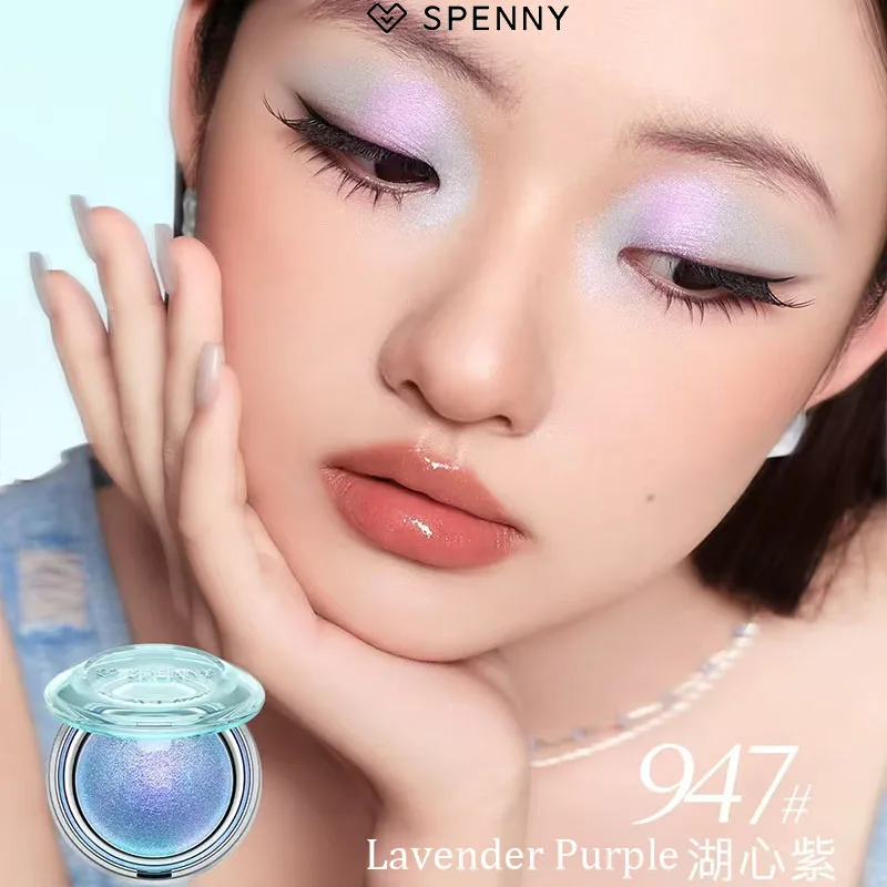Spenny Chameleon Eyeshadow Metalic Glitter Monochrome Baked Powder High Shinny Pigmented Fine Flash Lasting Eye Makeup