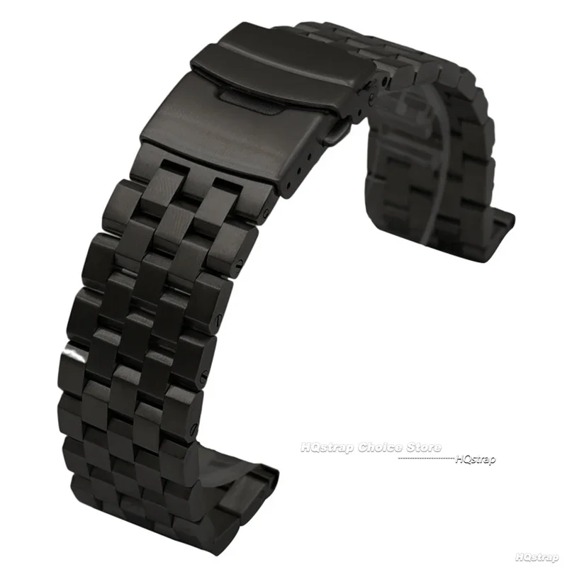 Full Solid Stainless Steel Strap 18mm 20mm 22mm 24mm 26 High Quality Watch Band Flat Interface Wristband with Tool Accessories