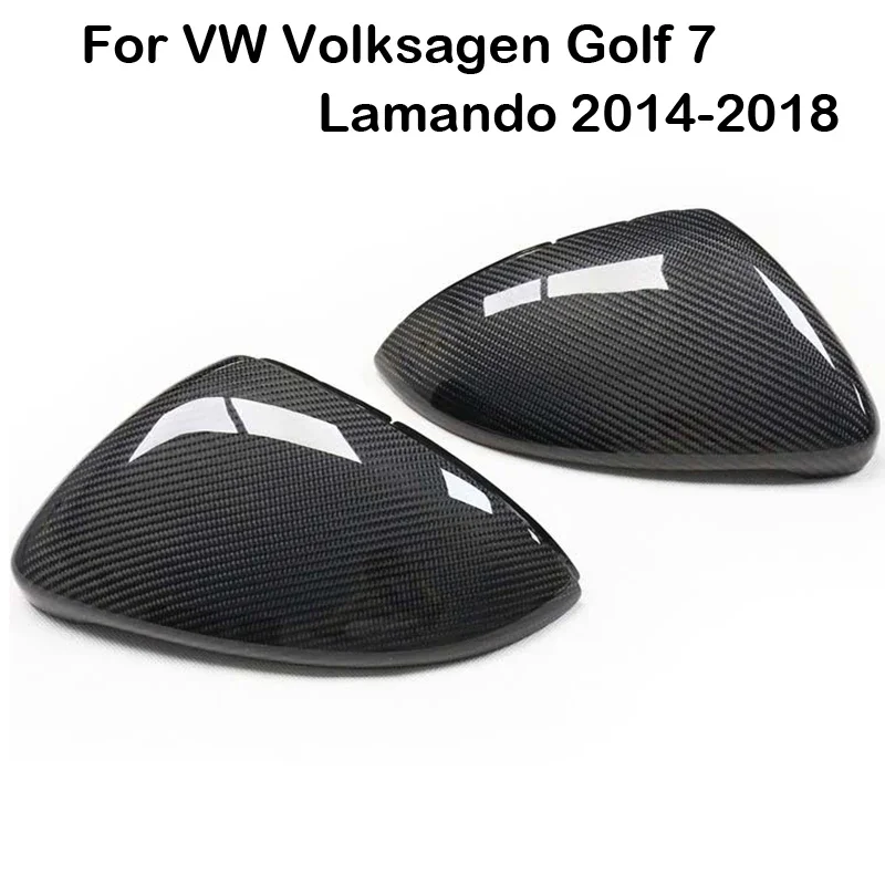 

Real Carbon Fiber Car Rear view Side mirror Cover Cap For VW Volkswagen Golf 7 MK7 Golf Sportsvan Touran exterior parts