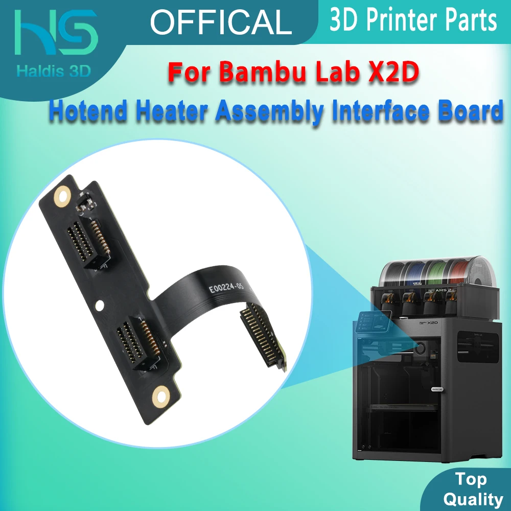 Hotend Heater Assembly Interface Board For Bamboo X2D Top Quality Heating Signal Circuit Spare For Bambu Lab X2D 3D Printer Part