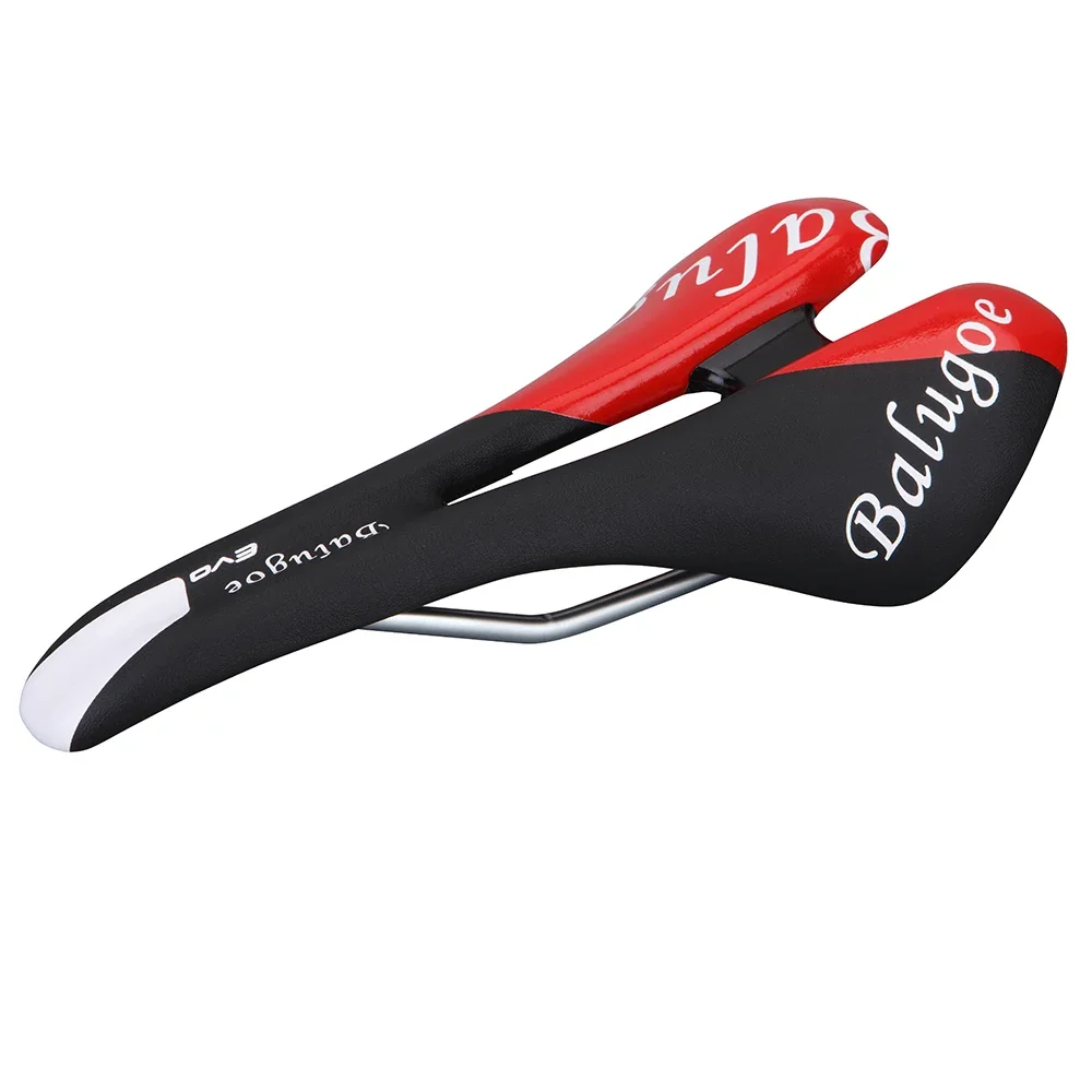 BALUGOE-Bicycle Saddle for Men, Bike Seat, Cycling Cushion, Mountain Bike, Steel Rail, Hollow Design, 2022