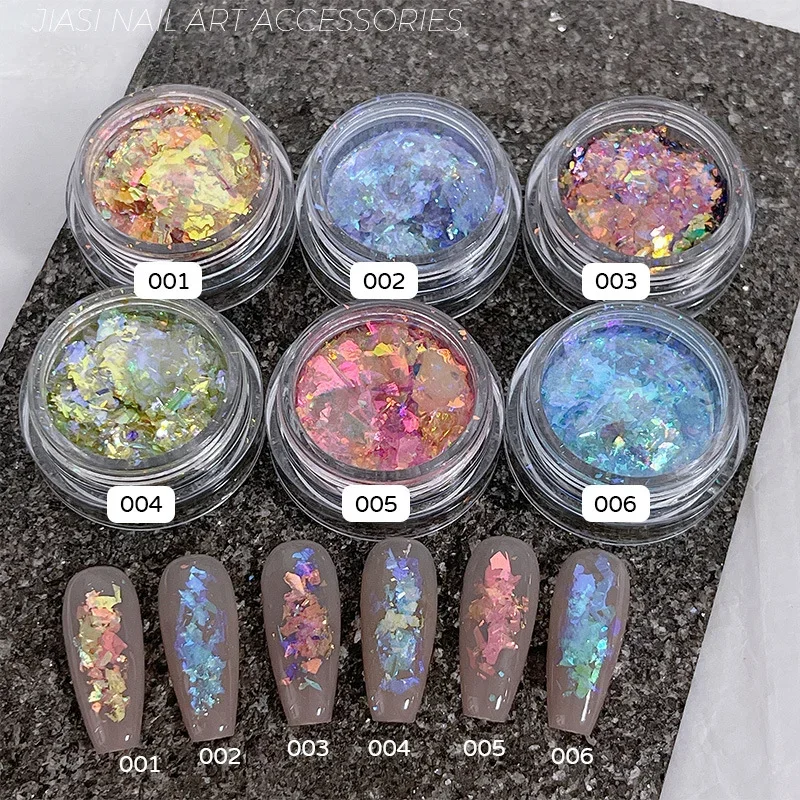 Sparkly Yunjin Nail Powder Illusion Color Polarized Flash Powder Nail Glitter Chrome Dust Nail Art Decorations