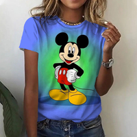 Women T Shirt Harajuku Graphic Short Sleeve Clothing Women's Top New 90’s Women's T-shirt Fashion Mickey Mouse Print Clothing