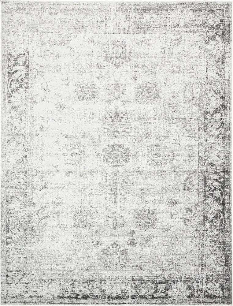 Unique Collection Area Rug - Casino (9' x 12' Rectangle, Gray)