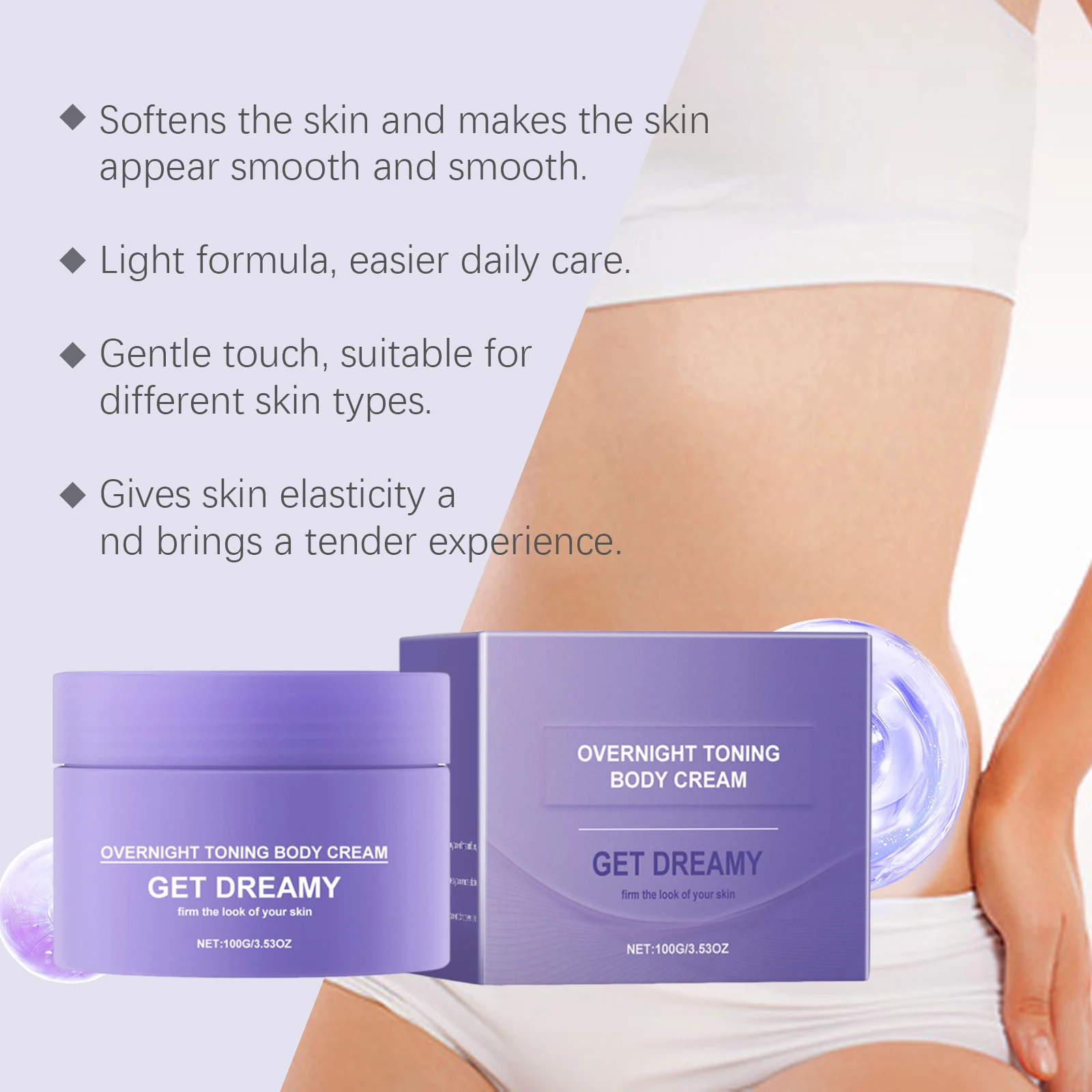 Toning Body Cream Natural Collagen Firming Lifting Skin Tighten Weight Loss Improve Sagging Loose Skin Massage Body Care Cream