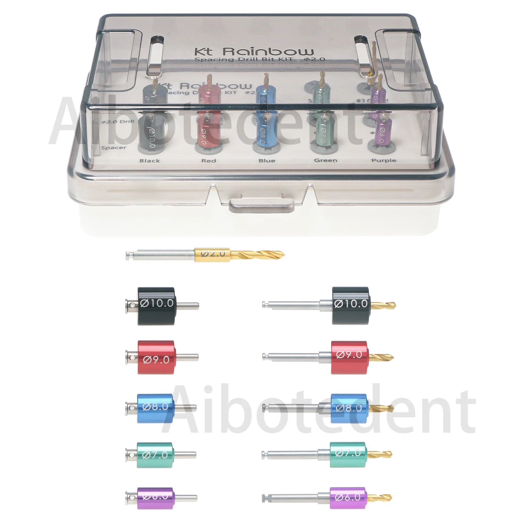 Dental lmplant Drill Guide Positioning Space Drills Pilot Pins Spacing Embed Kit