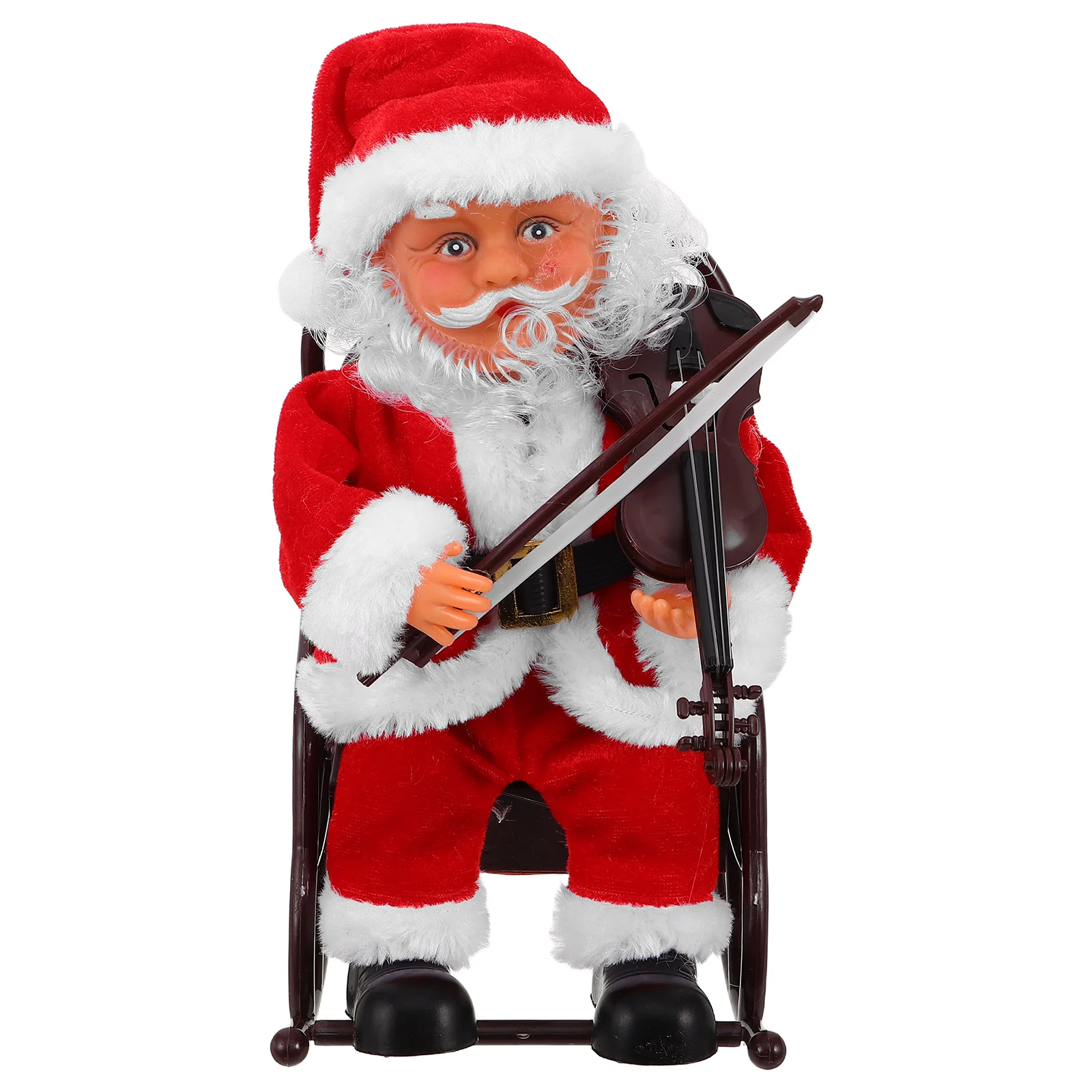 전기 음악 산타클로스 휠체어 크리스마스 장식품 재미있는 휴일 장난감