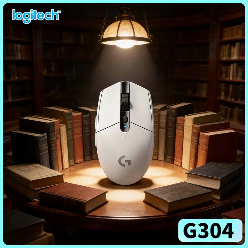 Logitech G304 LIGHTSPEED Wireless Gaming Mouse 12000 DPI HERO Sensor 1ms Latency 250hr Battery Programmer Low Latency Users