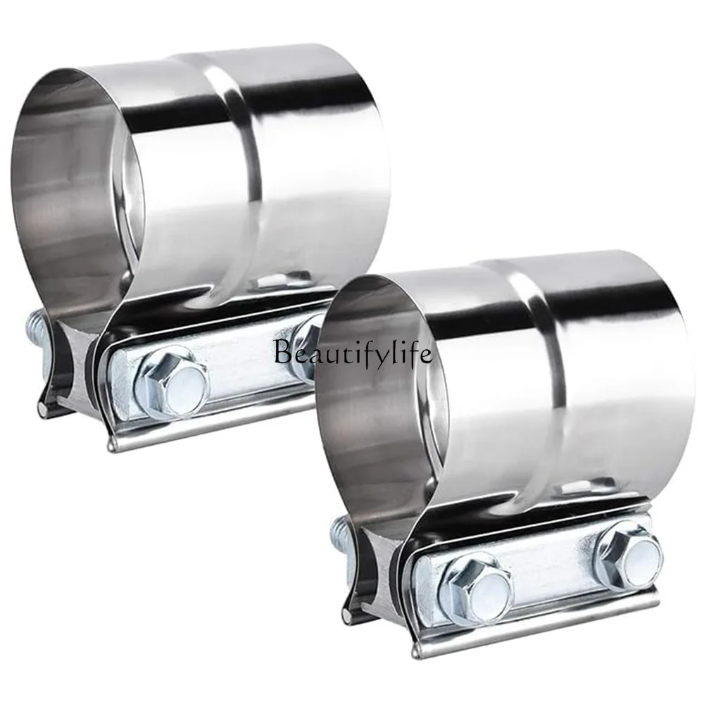 

Cross-border special car modification accessories exhaust pipe variable diameter clamp 2.25 2.5 03 inch hoop stainless steel