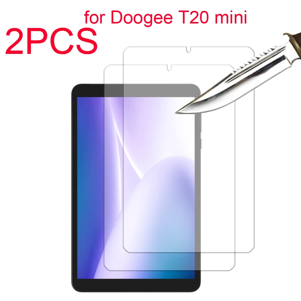 

2PCS Tempered glass screen protector for Doogee T20 mini 8.4'' 2023 tablet protective film 9H clear film