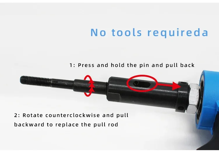 ROCOL Pneumatic Rivet Nut Gun Kit Industrial Adjustable Stroke Pneumatic Hydraulic Automatic Riveter Tool M3-M12 Rivnut Riveting