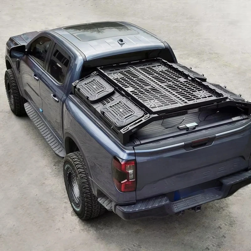 

Heavy Duty Anti-Roll Roof Top Tent Pickup Truck Bed Frame Car Bucket Adjustable Roof Rack Multi-Function Adjustable Box