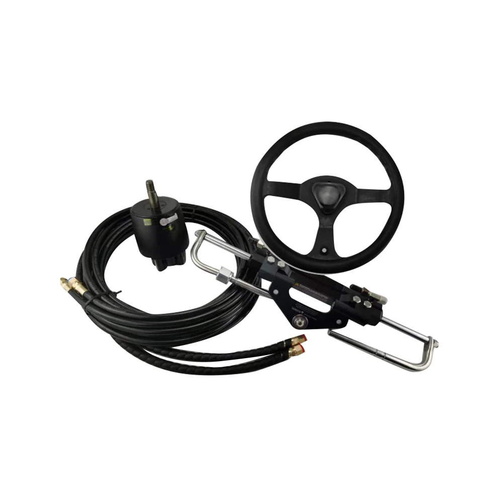300HP Marine Hydraulic Steering Helm Pump ZINC Aluminum Alloy, steel Cylinder, Helm Pump, Tube/Hose, Steering Wheel Boat Yacht
