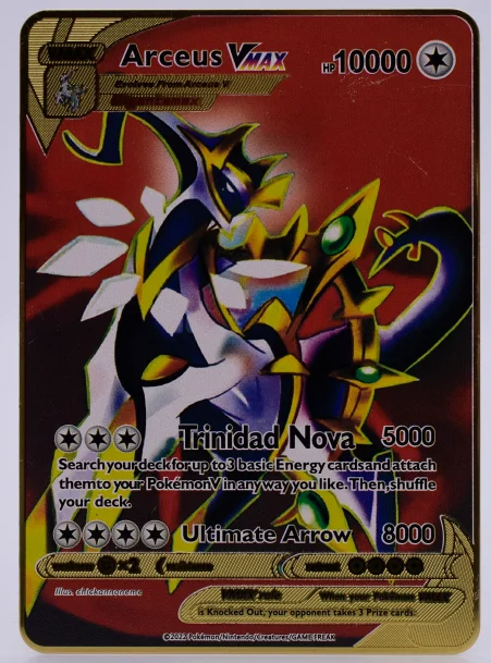 Neue 2026 Poke Metallkarten Englische Anime Charizard Arceus Mewtwo Blastoise Vmax GX V Buchstaben Spiel Sammelkarten Kinderspielzeug Geschenk – Detail 1