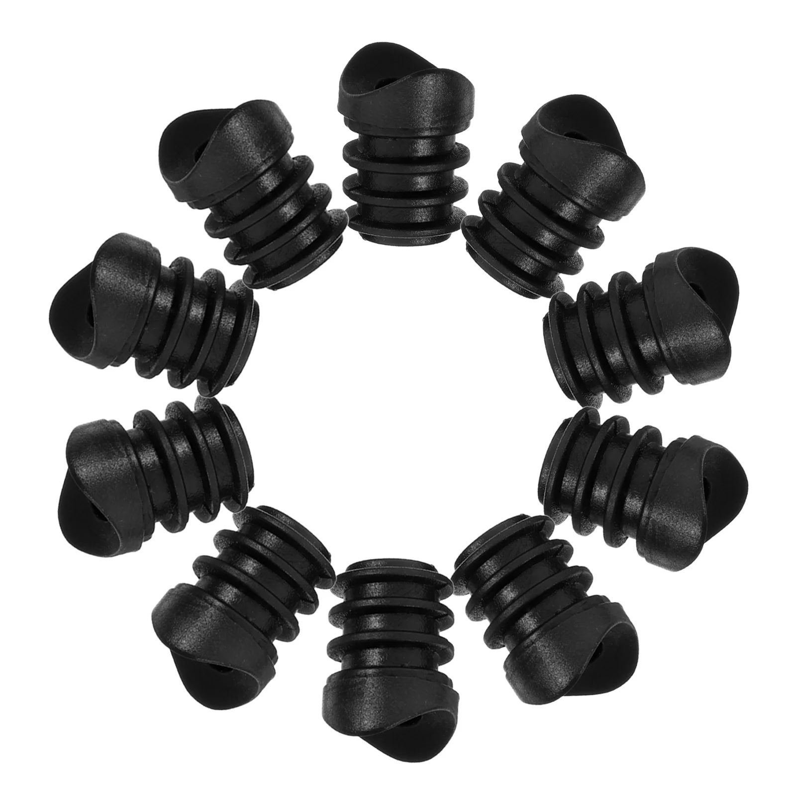 

20pcs Furniture Wheel Insert M6 Threaded Plastic Caster Socket Sleeves For Chair Feet Tables Replacement Stem Inserts Floor