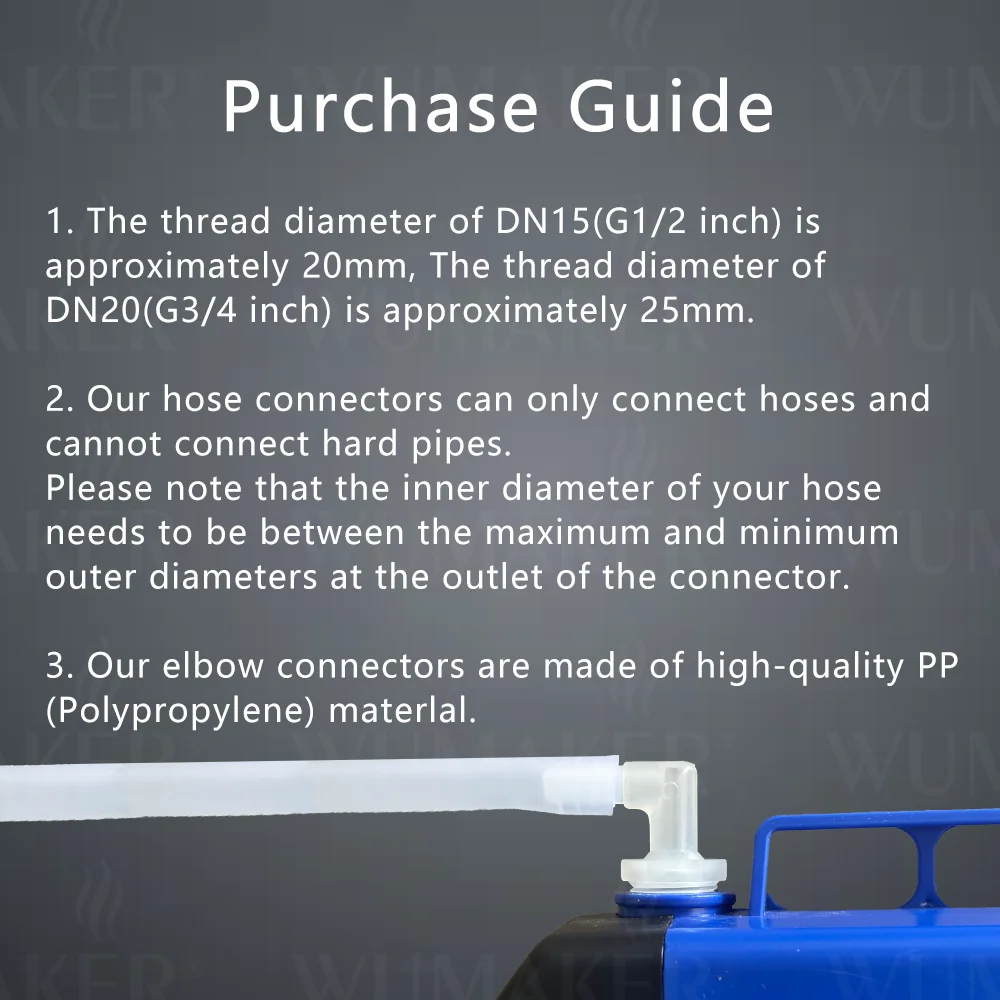 5PCS Plastic G3/4 inch Male Thread Right Angle Elbow Hose Connector DN20 Pagoda Barbed Joint for Water Pump Irrigation Garden
