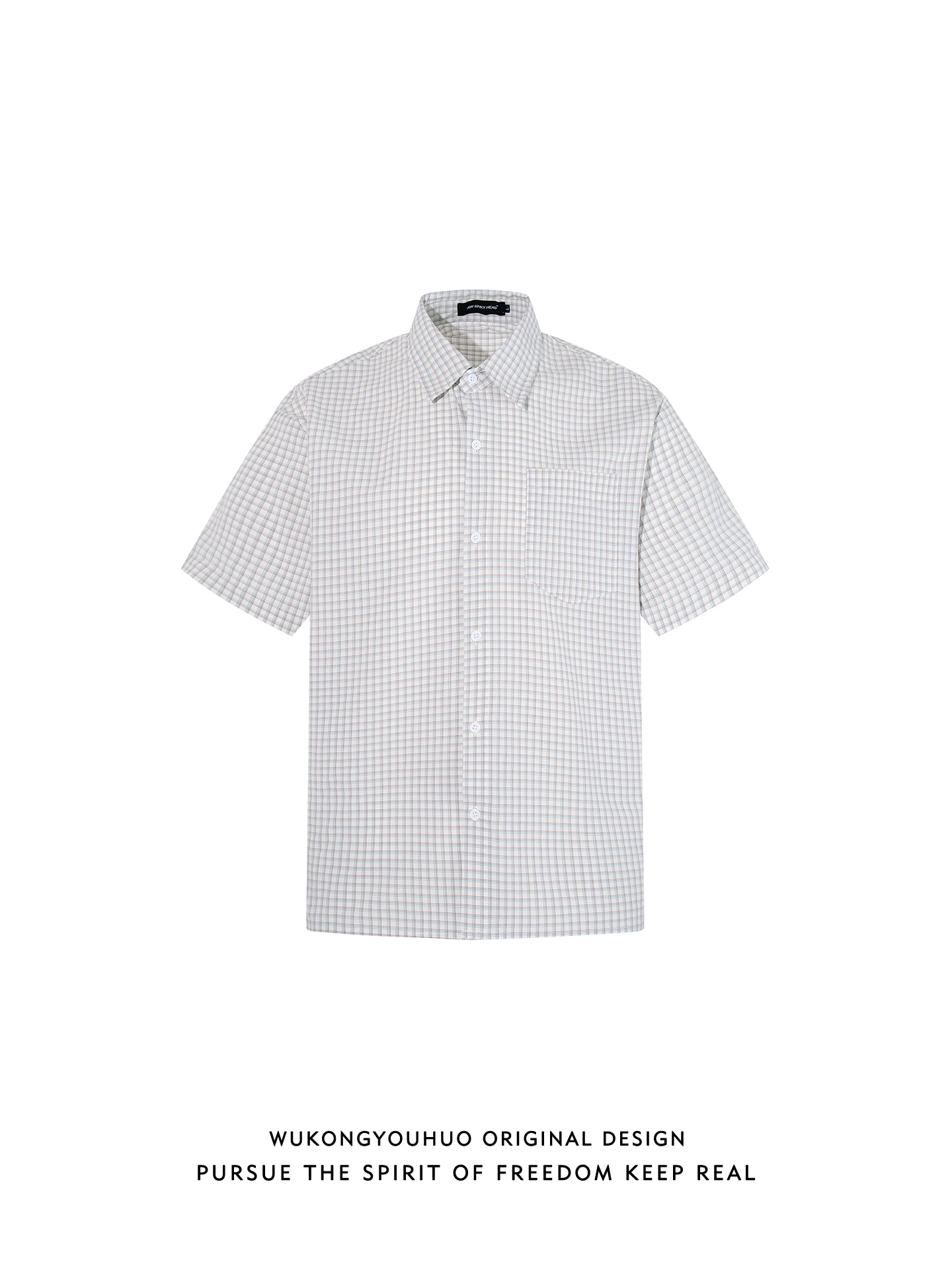 

Cleanfit Summer Plaid ort Sve Loose Fit irt ex Retro Trendy Brand Couple's Casual Sle Youth ular irt