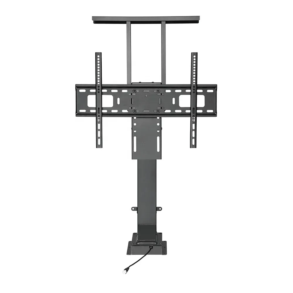 Wholesale OEM ODM Living Room Furniture Electric TV Wall Mount Motorized Height Adjustable Automatic TV Lift Stand with Remote