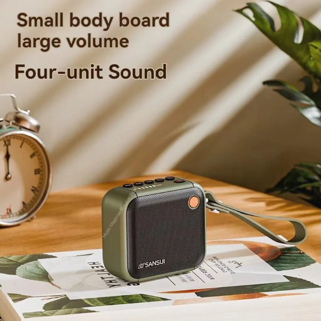 

Sansui F39 Mini Wireless Bluetooth HIFI Speaker StereoTWS Bass Full Band Radio MP3 Music Player System caixa de som Bluetooth