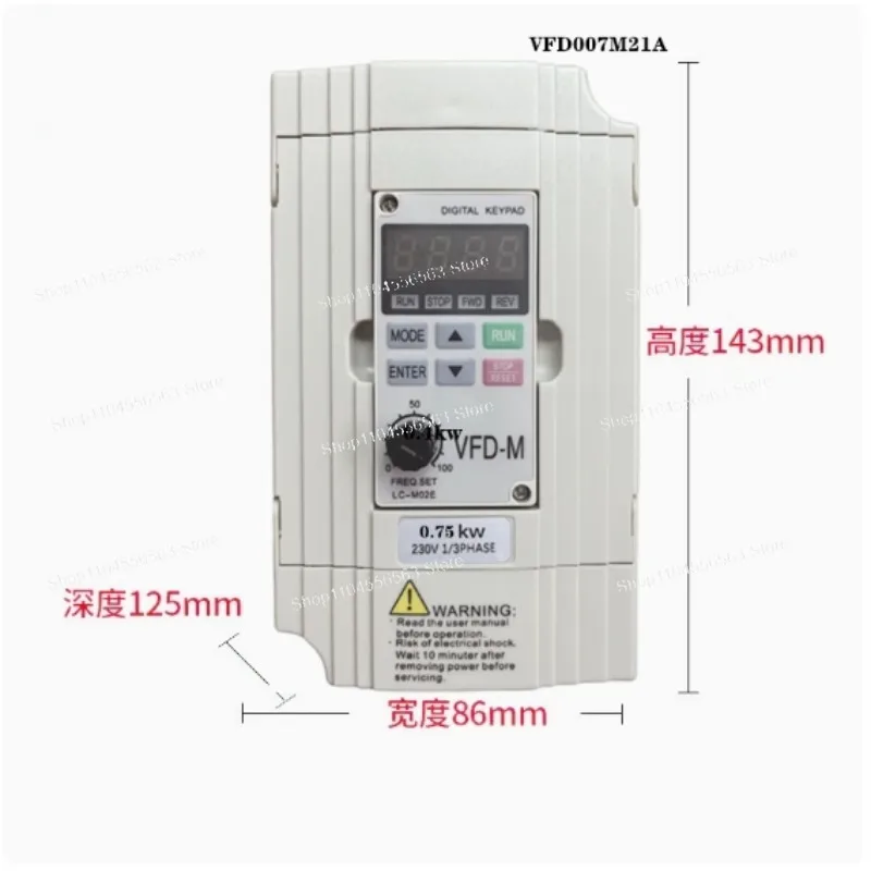 

New and Original 0.4KW 0.7KW 1.5KW 220V VFD-M Series Delta Inverter VFD004M21A VFD007M21A VFD015M21A