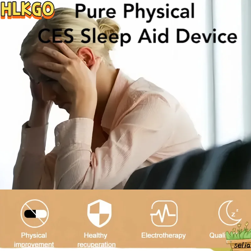 

Микротоковый стимулятор мозга CES, устройство для терапии сна с ушными зажимами для домашнего использования, облегчение бессонницы и тревоги