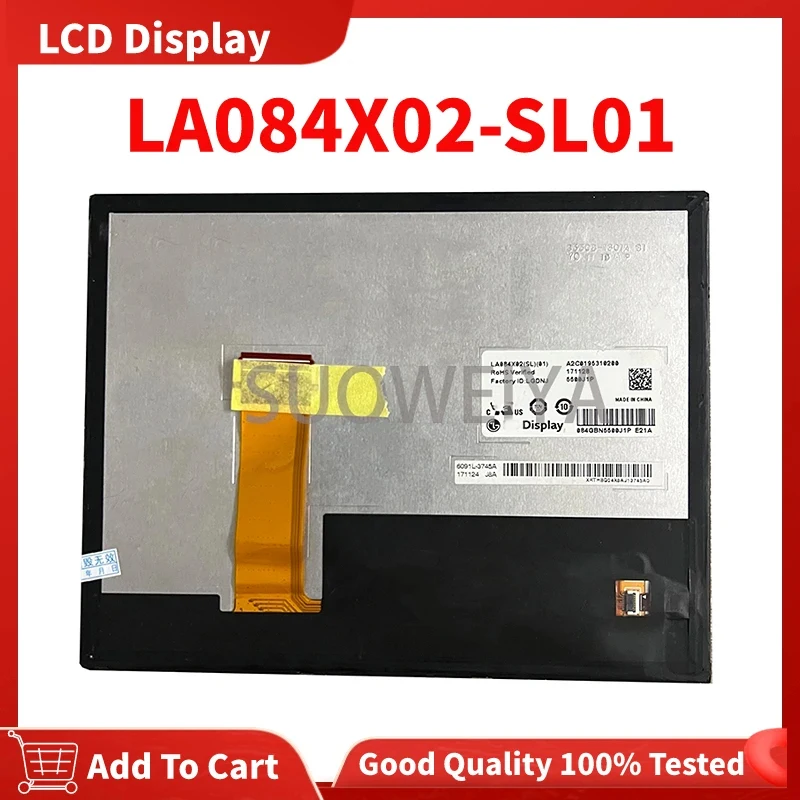 

LCD Display With Touch Screen 8.4 Inch 40 Pin LA084X02 SL01 For 2017-2021 JEEP Compass Renegade Car CD Audio Radio Navigation