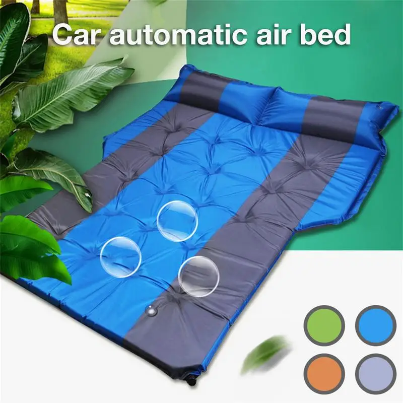 Car Automatic Iatable Bed SUV Car Air Mattress Portable Back Seat Blow-up Sleeping Pad For Trunk Travel Camping Vacation
