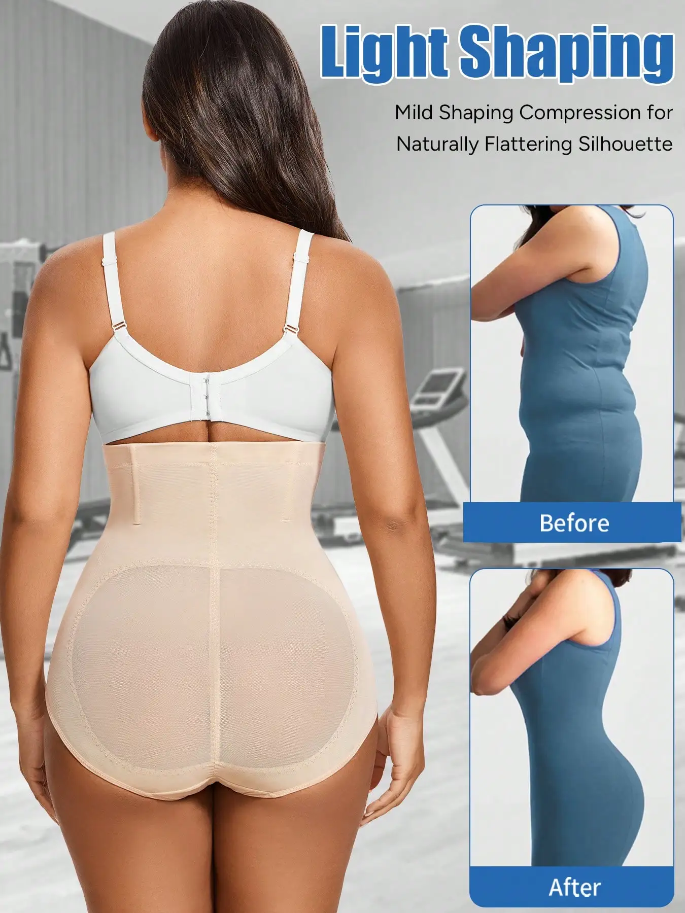 

Трусы-шорты с высокой талией для коррекции фигуры и подтяжки ягодиц, утягивающие живот, для женщин