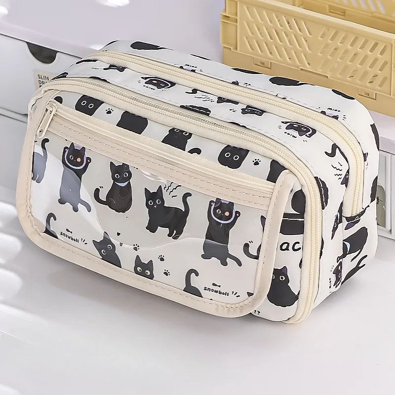 High Quality Kapibara Cartoon Pencil Case with Flip Top for Easy Access and Large Capacity for Stationery Storage