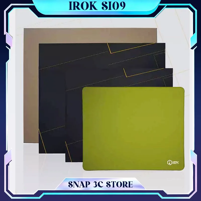 IROK Si09 Gaming Mouse Pad 5mm Xsoft Natural Rubber Micro-Friction Cloth Control Surface Esports Mousepad for Valorant CS2 Apex