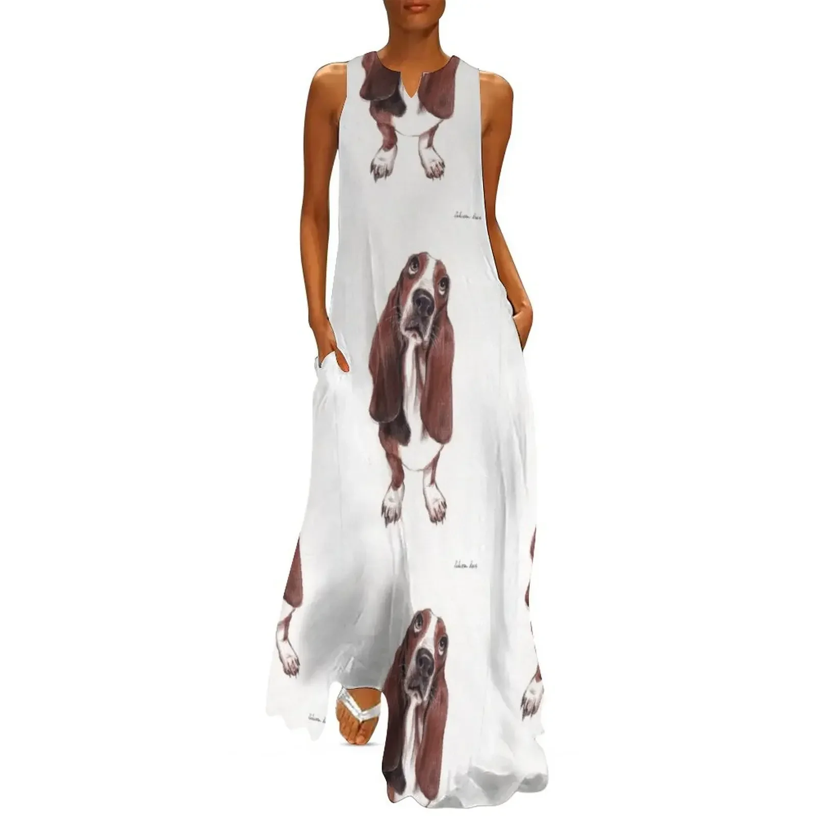 

Beautiful Basset Hound Looking for a Forever Home Long Dress summer dresses Dress