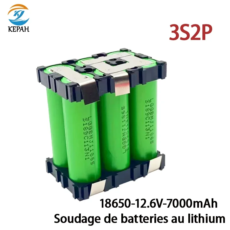 Rechargeable lithium-ion battery electric screwdriver electric drill 2S1P 3S1P 3S2P 4S1P 4S2P 5S1P 3500mAh 7000mAh 18650MJ1